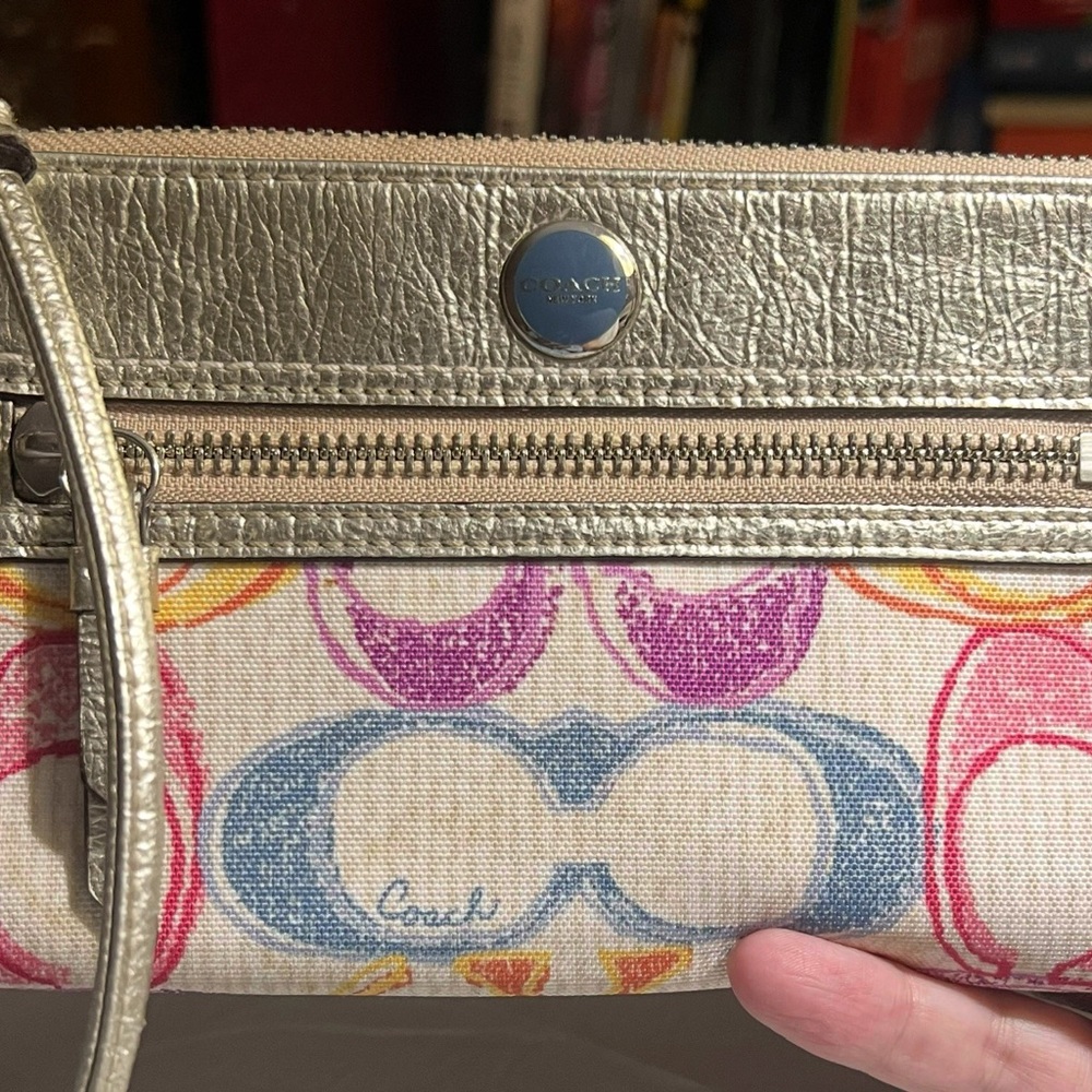 Coach Multicolor Poppy Wristlet